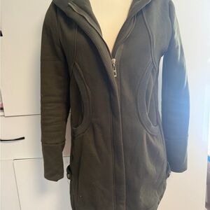 Women's Olive Hooded Jacket